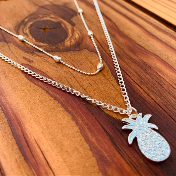 Pineapple ♡ Layered Choker Necklace GIFT - Picture 6 of 10